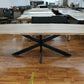 Esstisch + Massivholz Akazie + Baumkante + Spider Gestelle 180x90cm